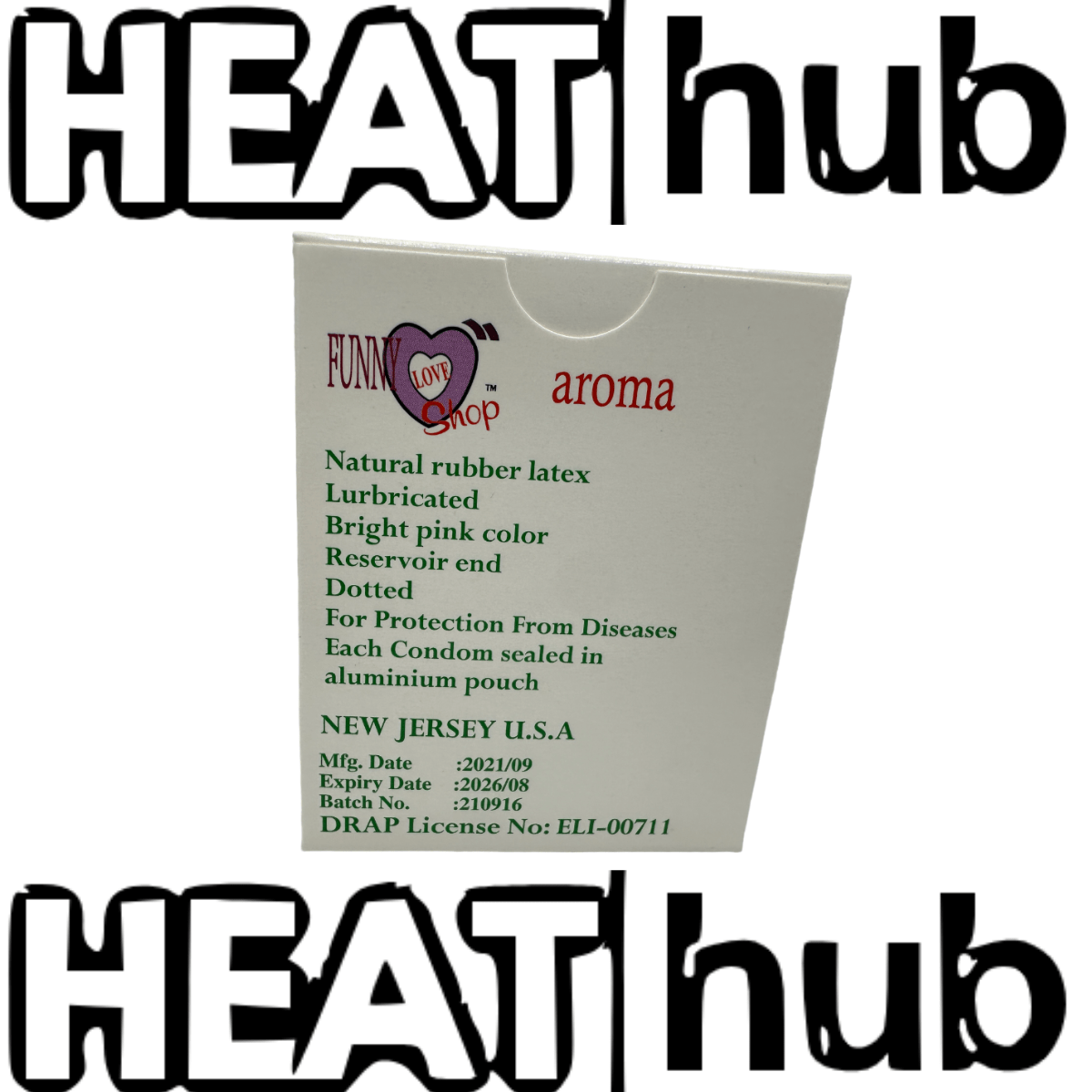 Aroma Condoms - Pack of 3 Condoms - Dotted & Lubricated - HeatHub