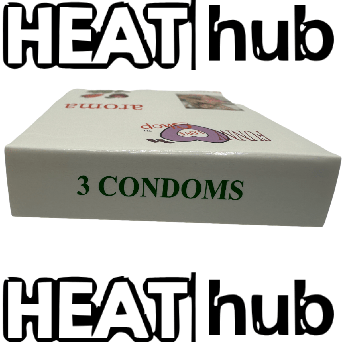 Aroma Condoms - Pack of 3 Condoms - Dotted & Lubricated - HeatHub